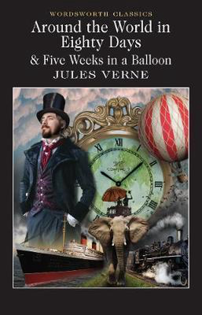 Wordsworth Editions Around The World In 80 Days boek Engels Paperback 384 pagina's