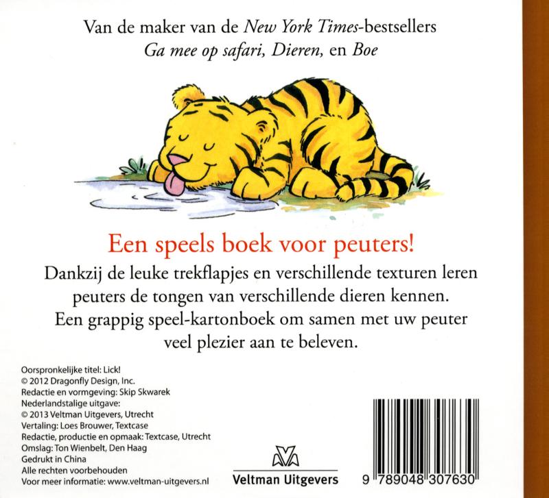 Dieren tongenboek achterkant