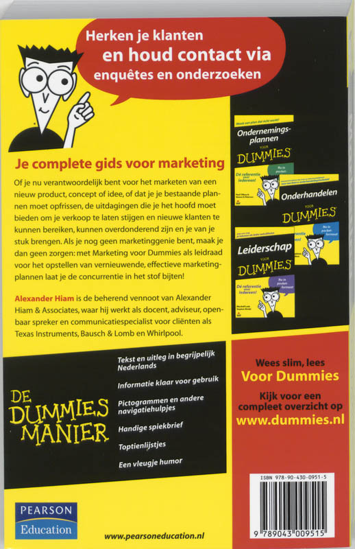 Voor Dummies - Marketing voor Dummies achterkant