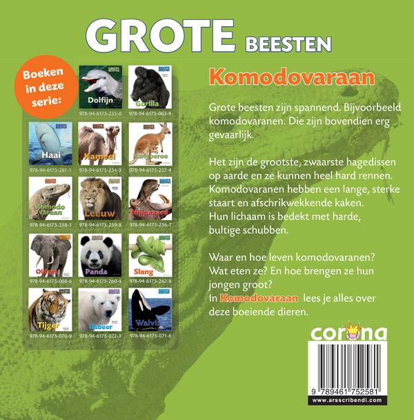 Komodovaraan / Grote Beesten achterkant