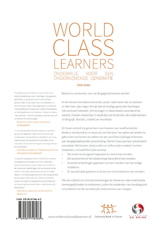 World Class Learners achterkant