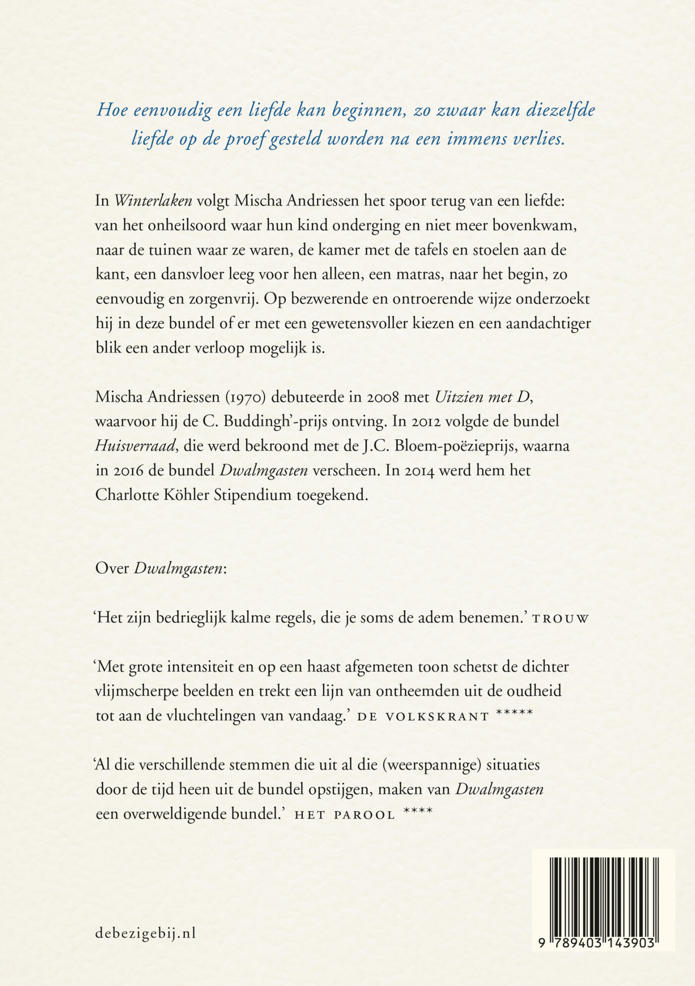 Winterlaken achterkant