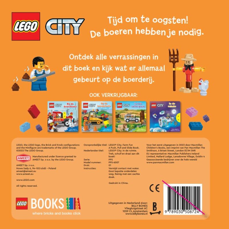 Op de boerderij / Lego city achterkant
