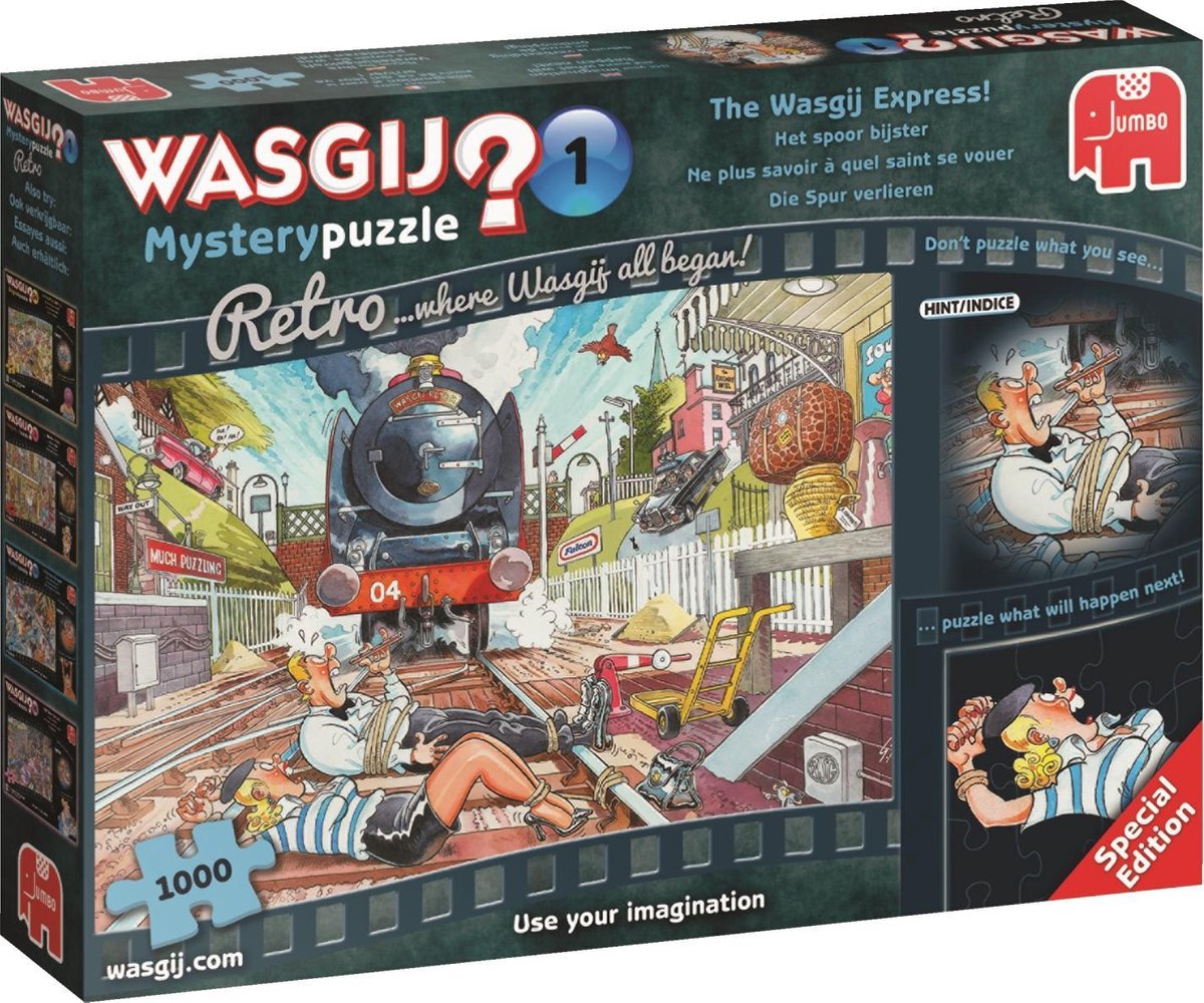 Wasgij Retro Mystery 1: Het spoor bijster! puzzel - 1000 stukjes