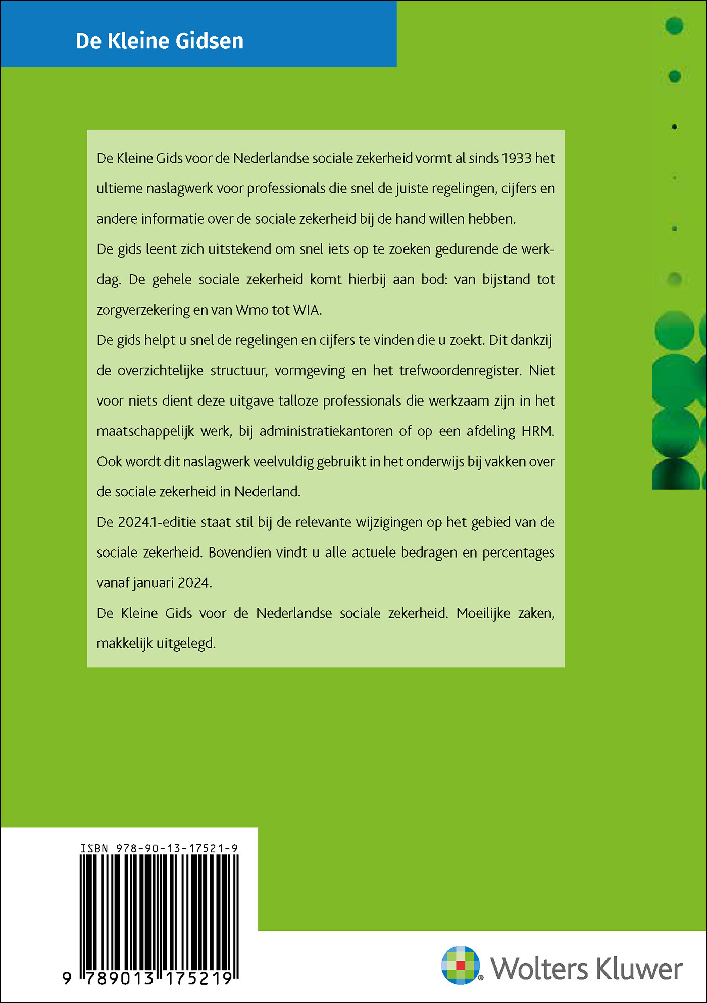 De kleine gids voor de Nederlandse sociale zekerheid / 2024.1 achterkant