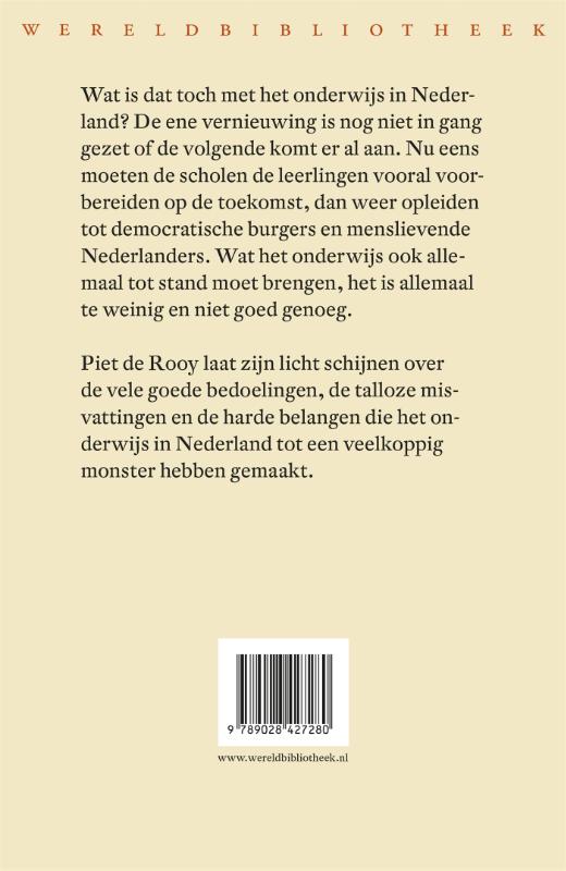 Een geschiedenis van het onderwijs in Nederland achterkant