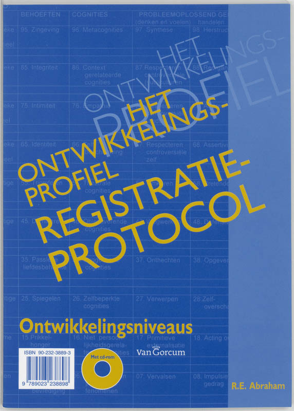 Het ontwikkelingsprofiel registratieprotocol achterkant