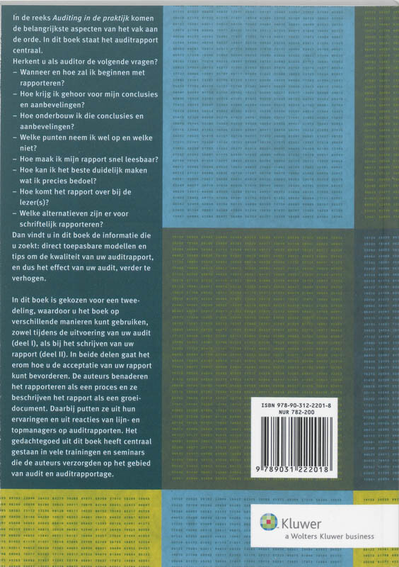Het auditrapport / Auditing in de praktijk / 14 achterkant