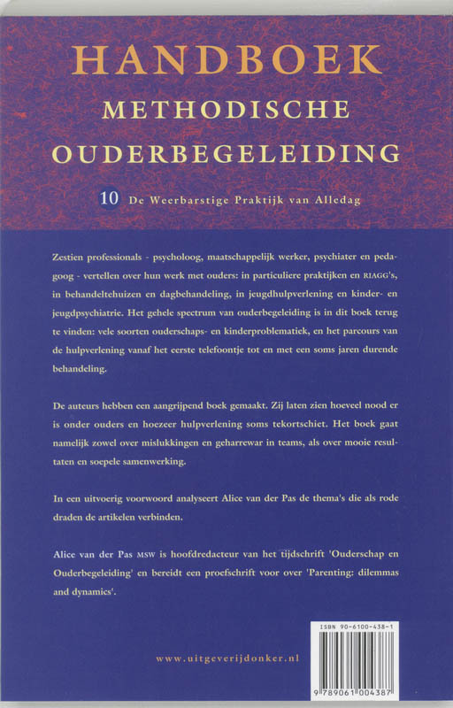 Handboek methodische ouderbegeleiding / 10 de weerbarstige praktijk van alledag / Handboek methodische ouderbegeleiding / 10 achterkant