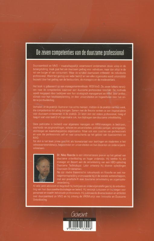 De zeven competenties van de duurzame professional achterkant