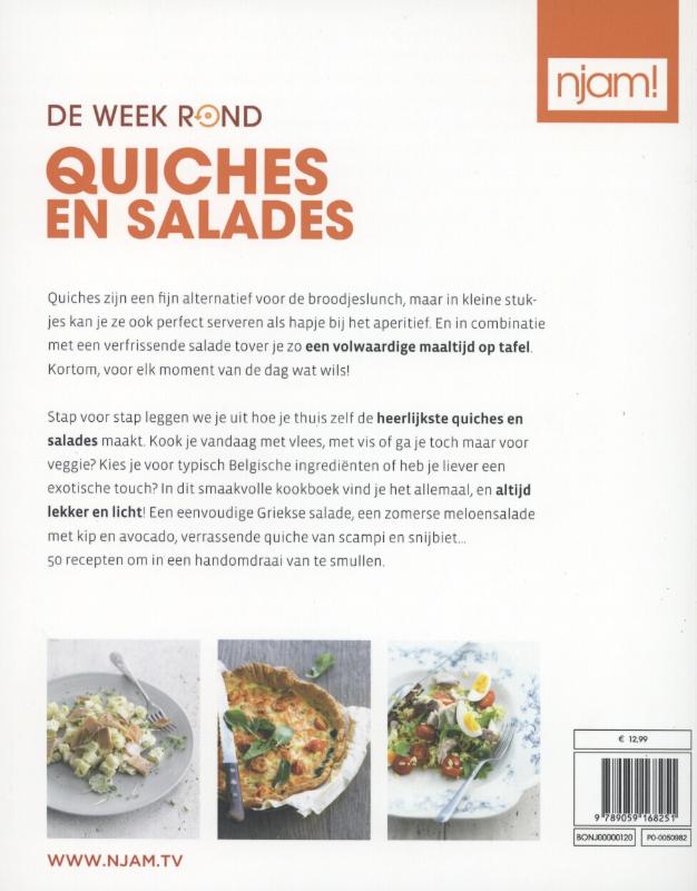 De week rond / Quiches en salades / Njam! De week rond / Quiches en salades / Njam! achterkant