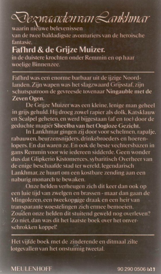 Zwaarden van Lankhmar achterkant