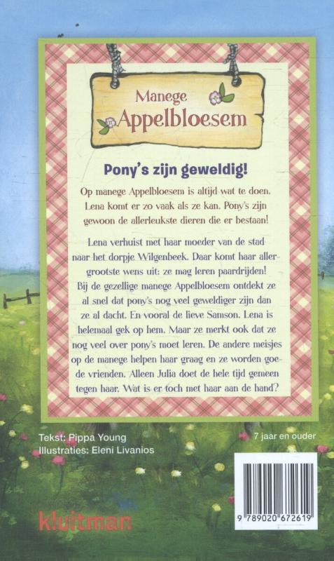 Pony's zijn geweldig / Manege Appelbloesem achterkant