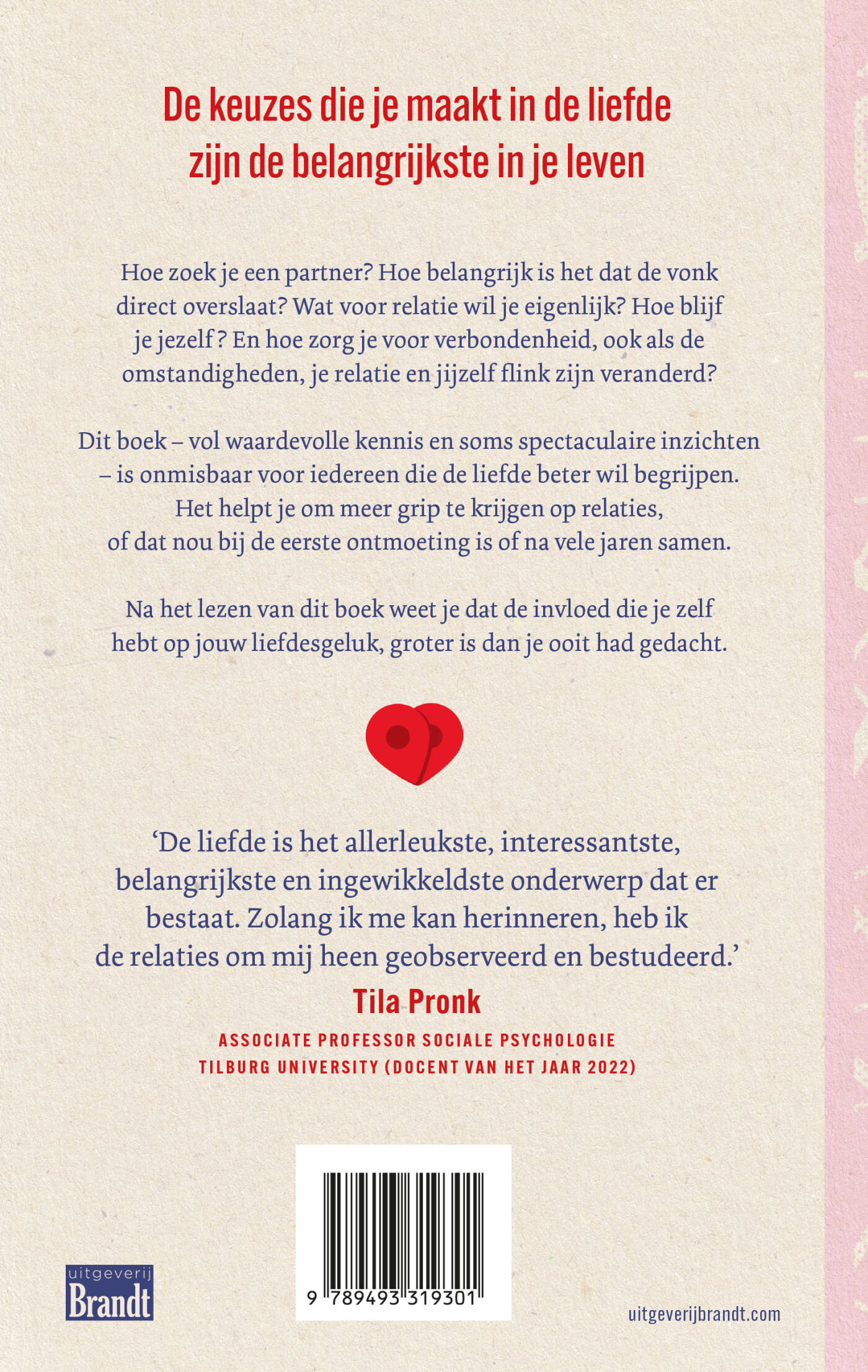 Liefde verandert achterkant