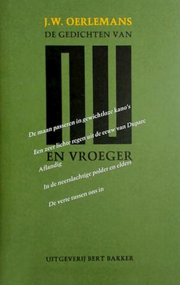 De gedichten van nu en vroeger