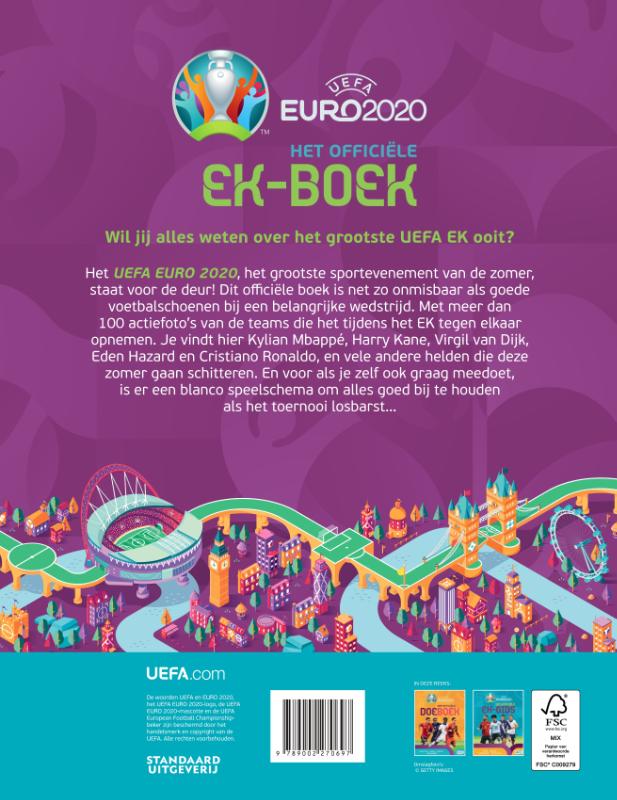 Het officiële EK-boek / Euro 2020 achterkant