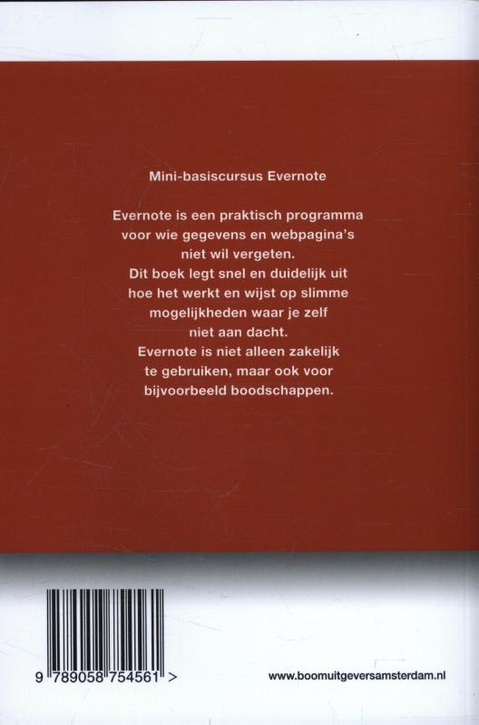 Mini-basiscursus Evernote / Basiscursus achterkant