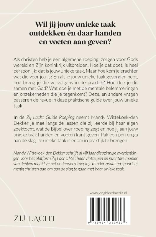 Zij lacht guide Roeping achterkant