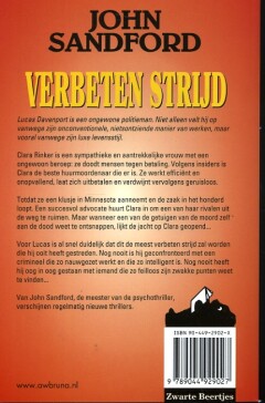 Verbeten strijd / Lucas Davenport / 12 achterkant