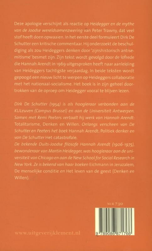 Martin Heidegger achterkant