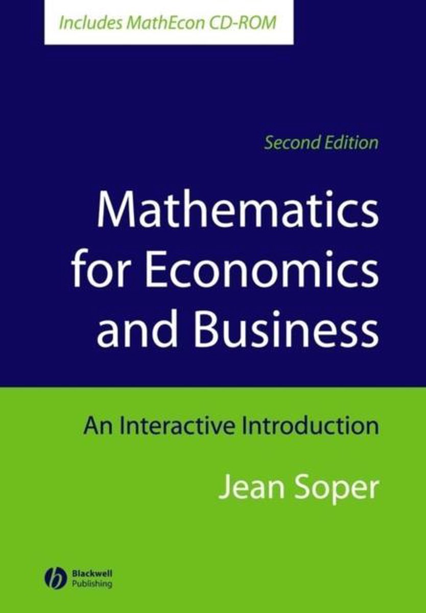 Mathematics For Economics And Business