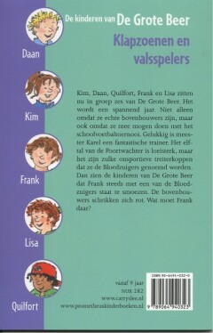 Klapzoenen en valsspelers / De kinderen van de Grote Beer / 6 achterkant