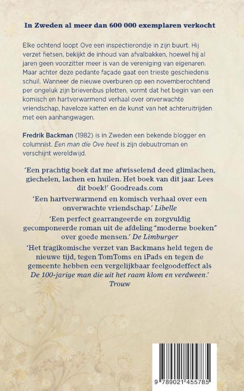 Een man die Ove heet achterkant