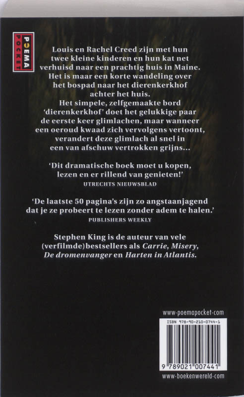 Pet Sematary - Dodenwake Pet Sematary - Dodenwake achterkant