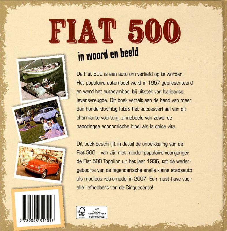 Fiat 500 in woord en beeld achterkant