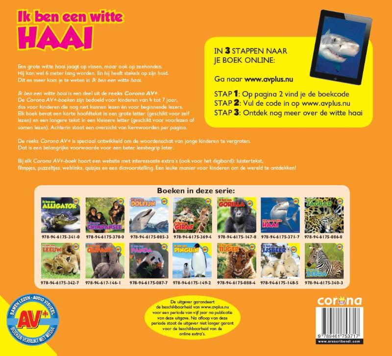 Witte haai / Ik ben een ... achterkant