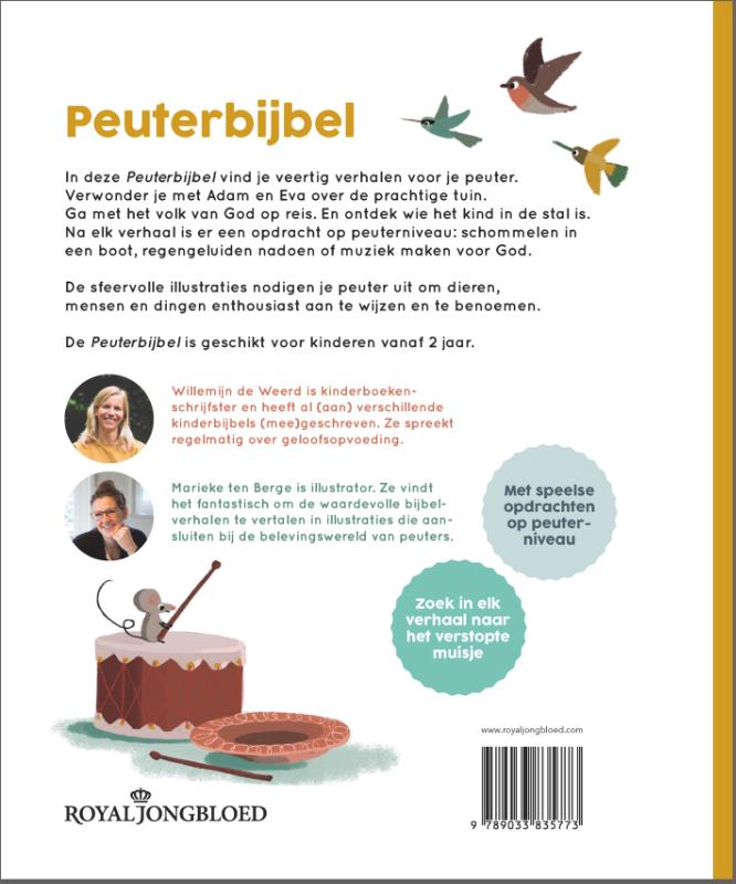 Peuterbijbel achterkant