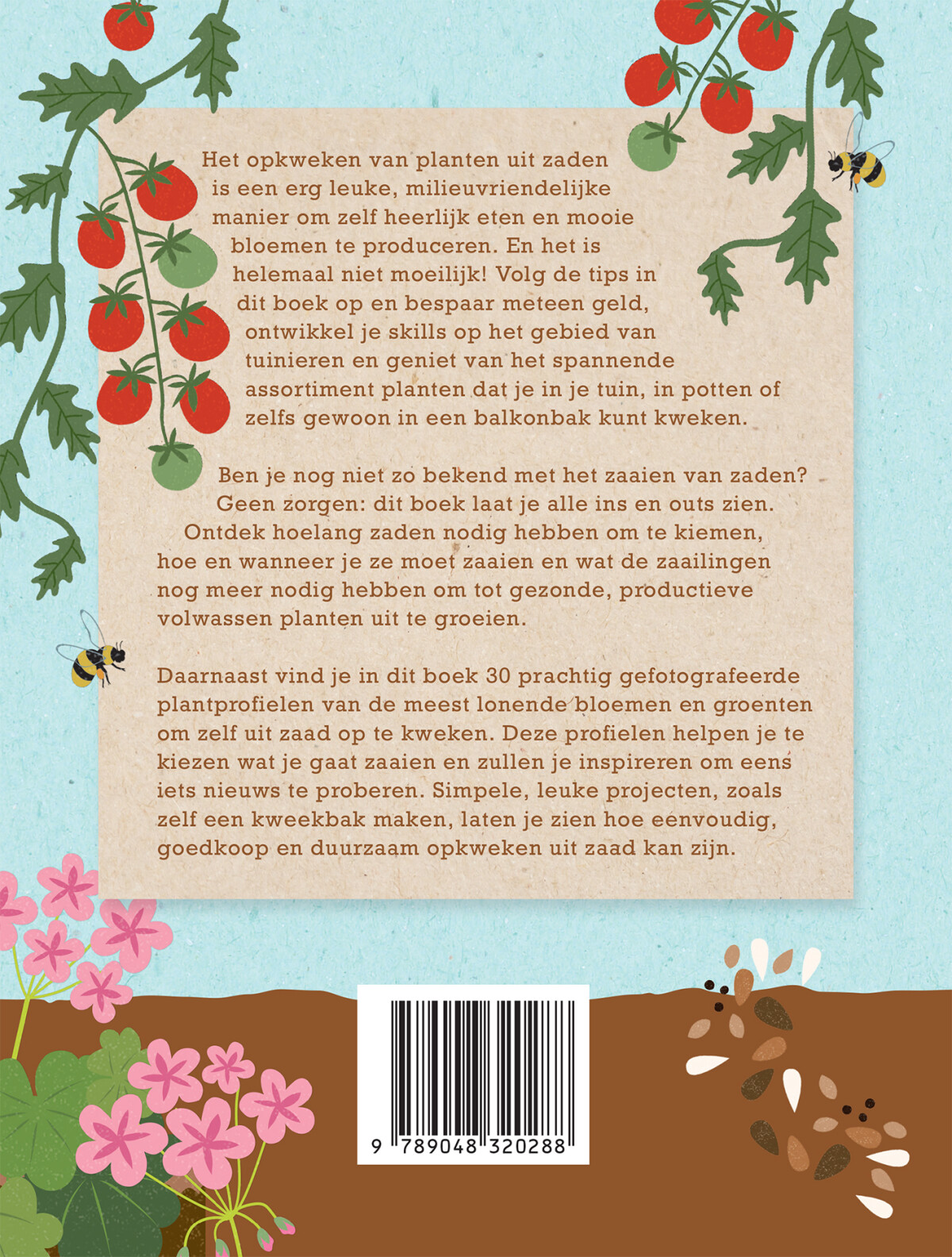 Zaai een zaadje! achterkant