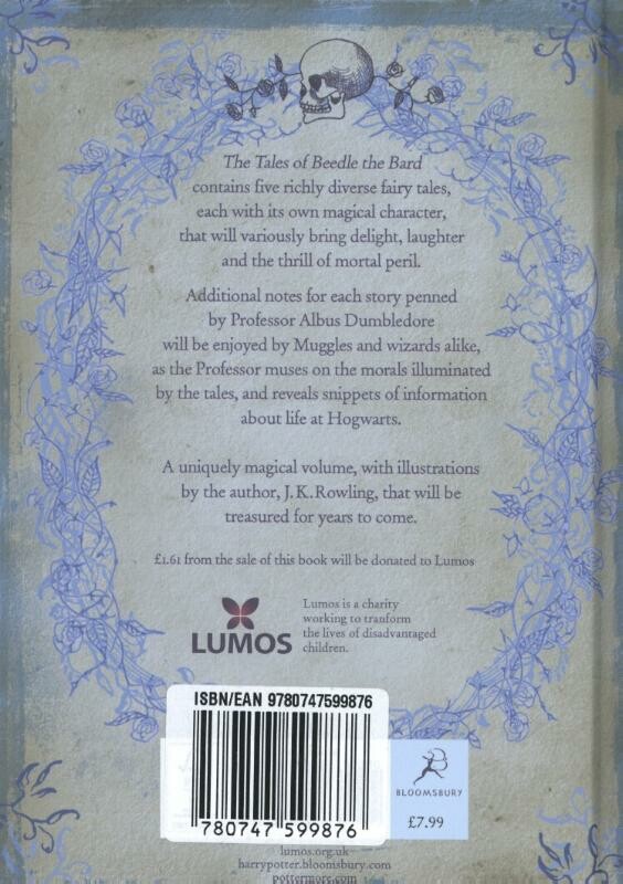 The tales of Beedle the Bard achterkant