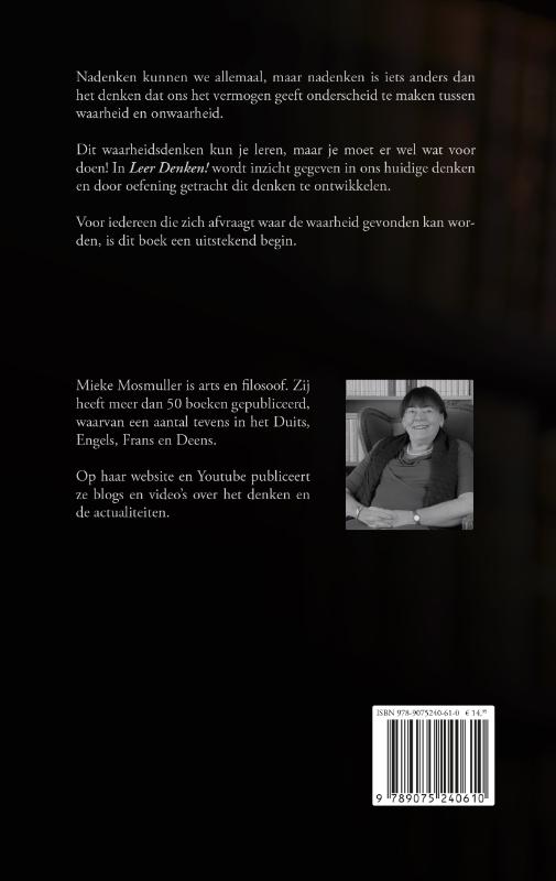 Leer denken! Leer denken! achterkant