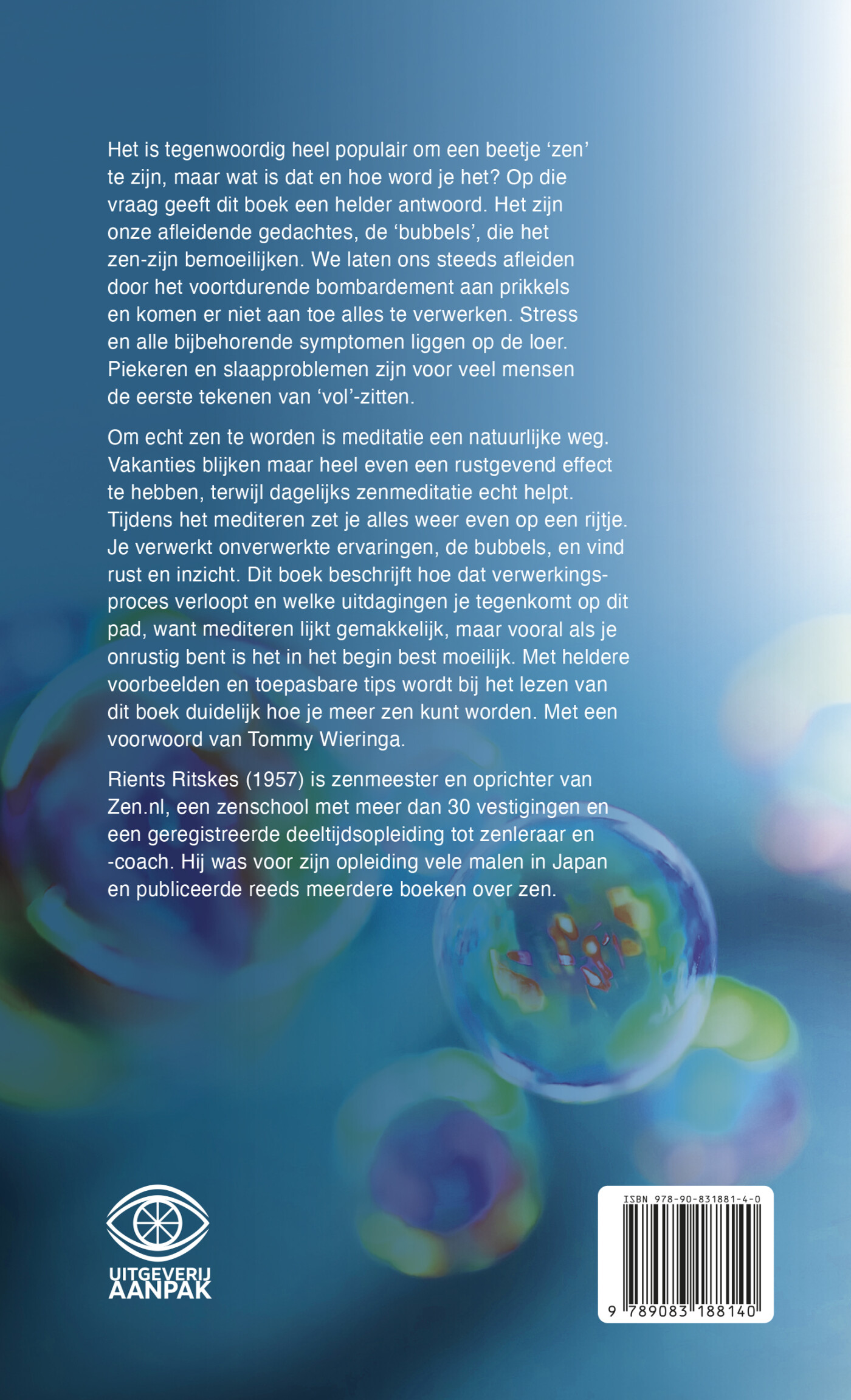 Meer zen, minder bubbels achterkant