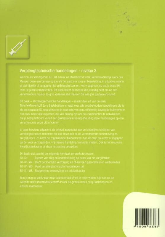 Verpleegtechnische handelingen niveau 3 achterkant
