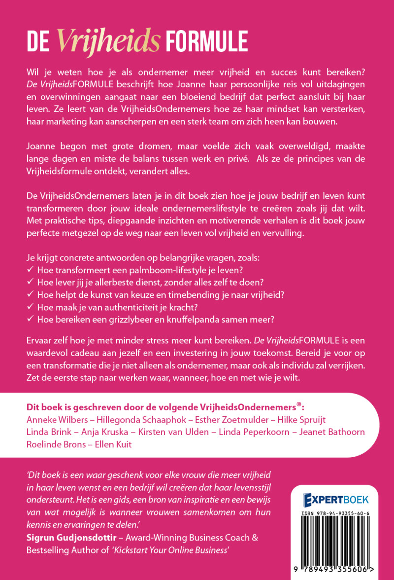 De vrijheidsformule / Hoe dan? serie achterkant