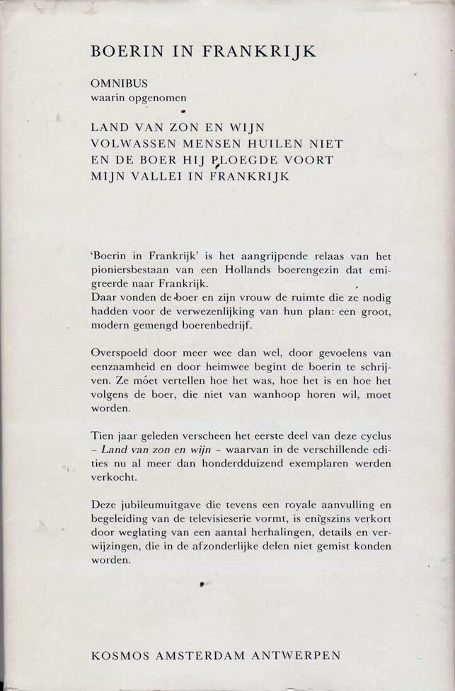 Boerin in Frankrijk achterkant