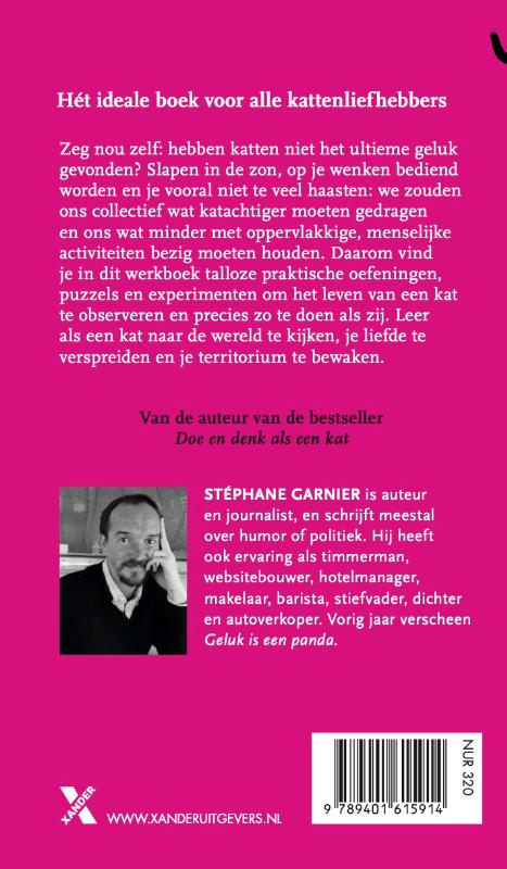 Geluk is een kat achterkant