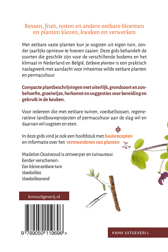 Eetbare planten achterkant