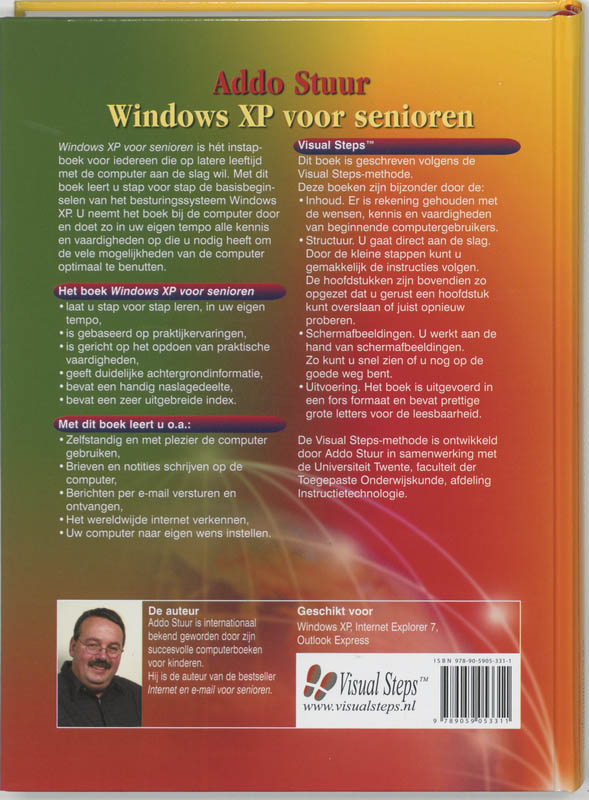 Windows XP voor senioren achterkant