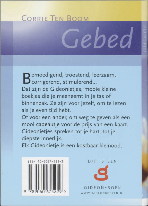 Gebed achterkant