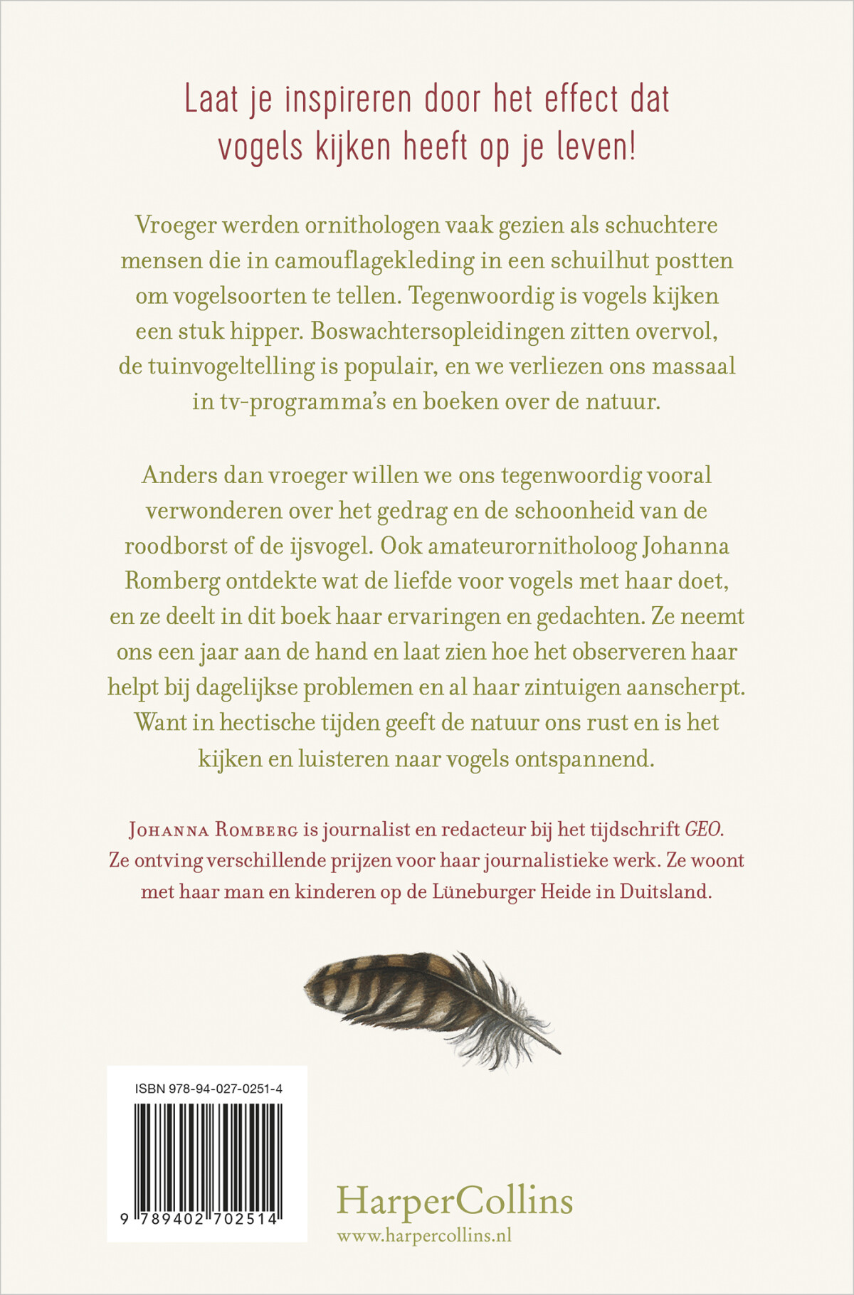 De magie van vogels achterkant