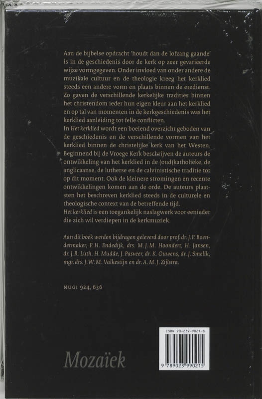 Het kerklied achterkant
