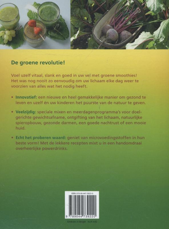 Groene smoothies achterkant