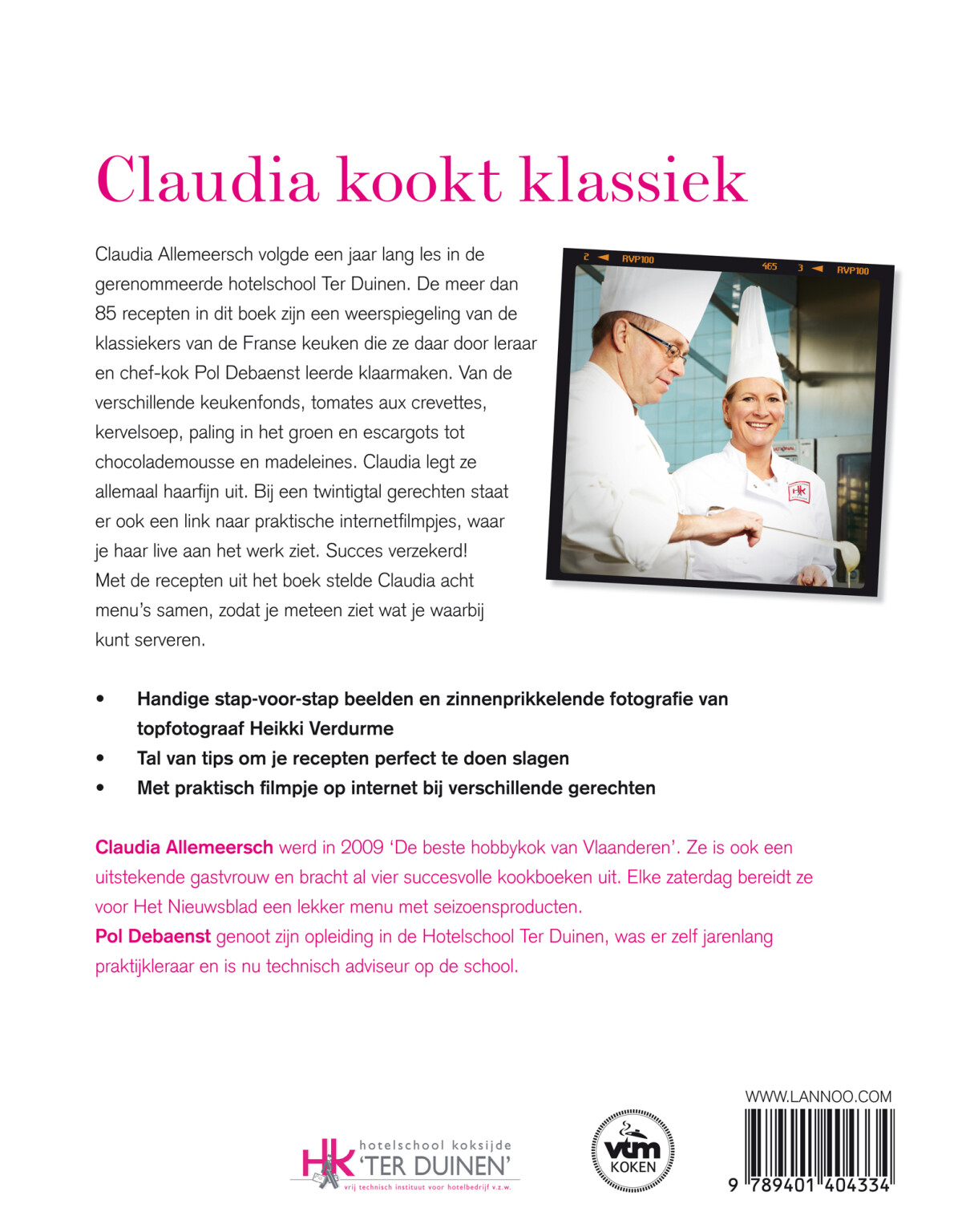 Claudia kookt klassiek achterkant