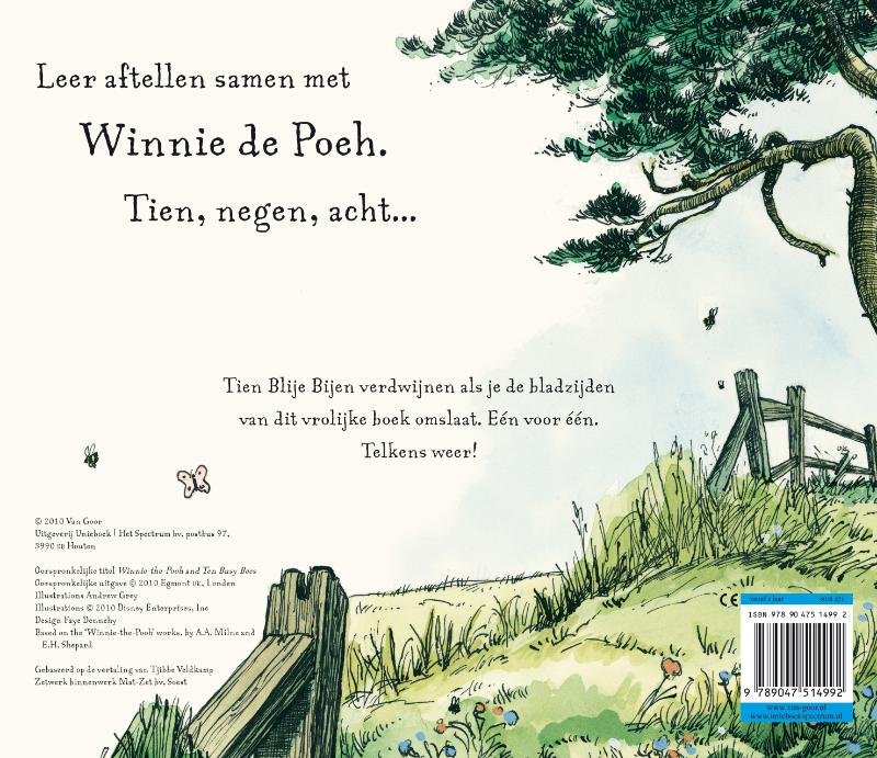 Winnie de Poeh / En de tien blije bijen achterkant