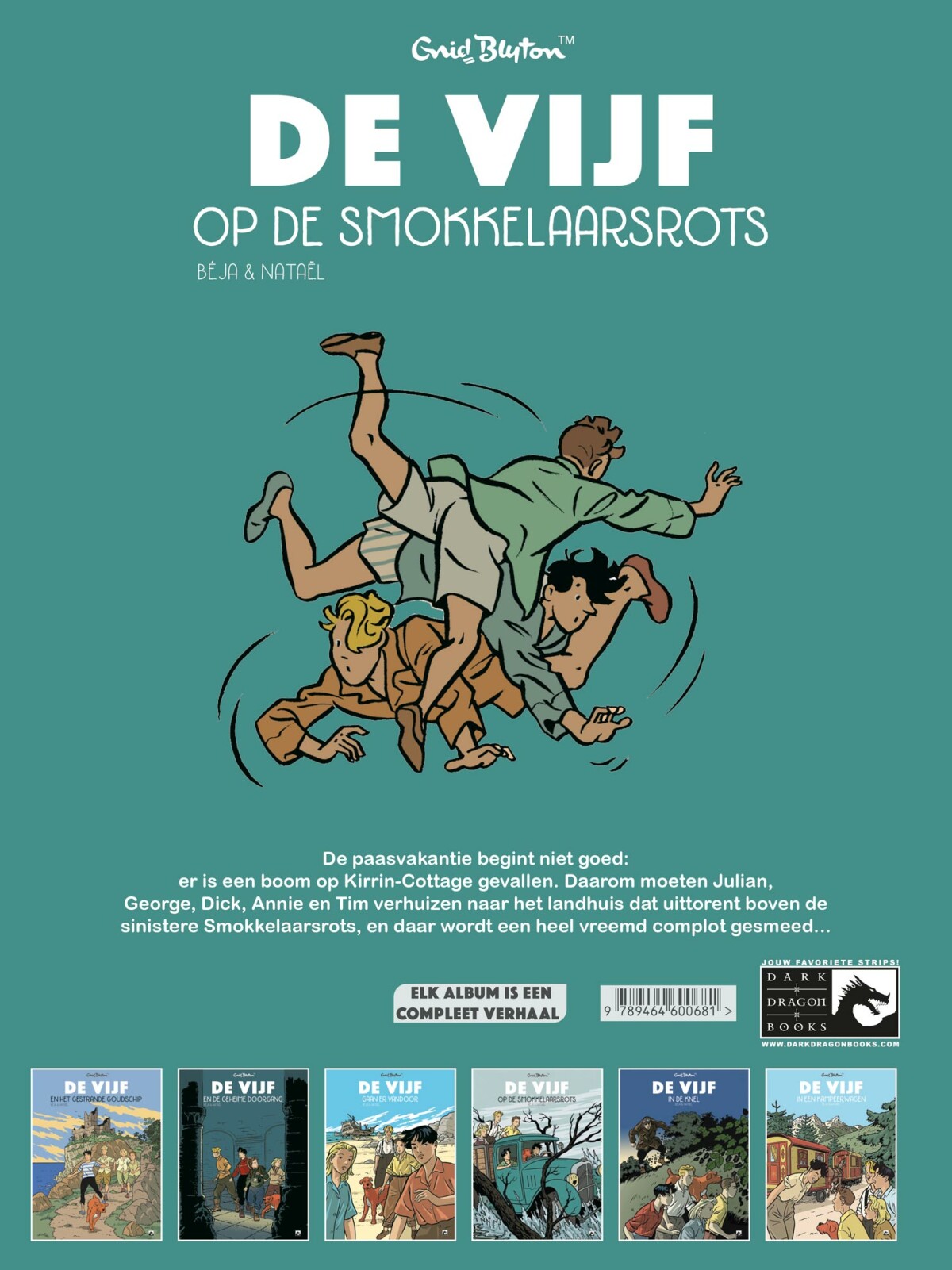 De Vijf op de smokkelaarsrots / De Vijf / 4 achterkant