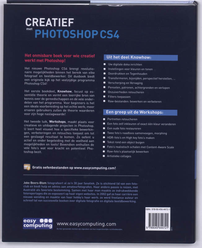 Digitale Fotografie creatief met Photoshop CS4 achterkant