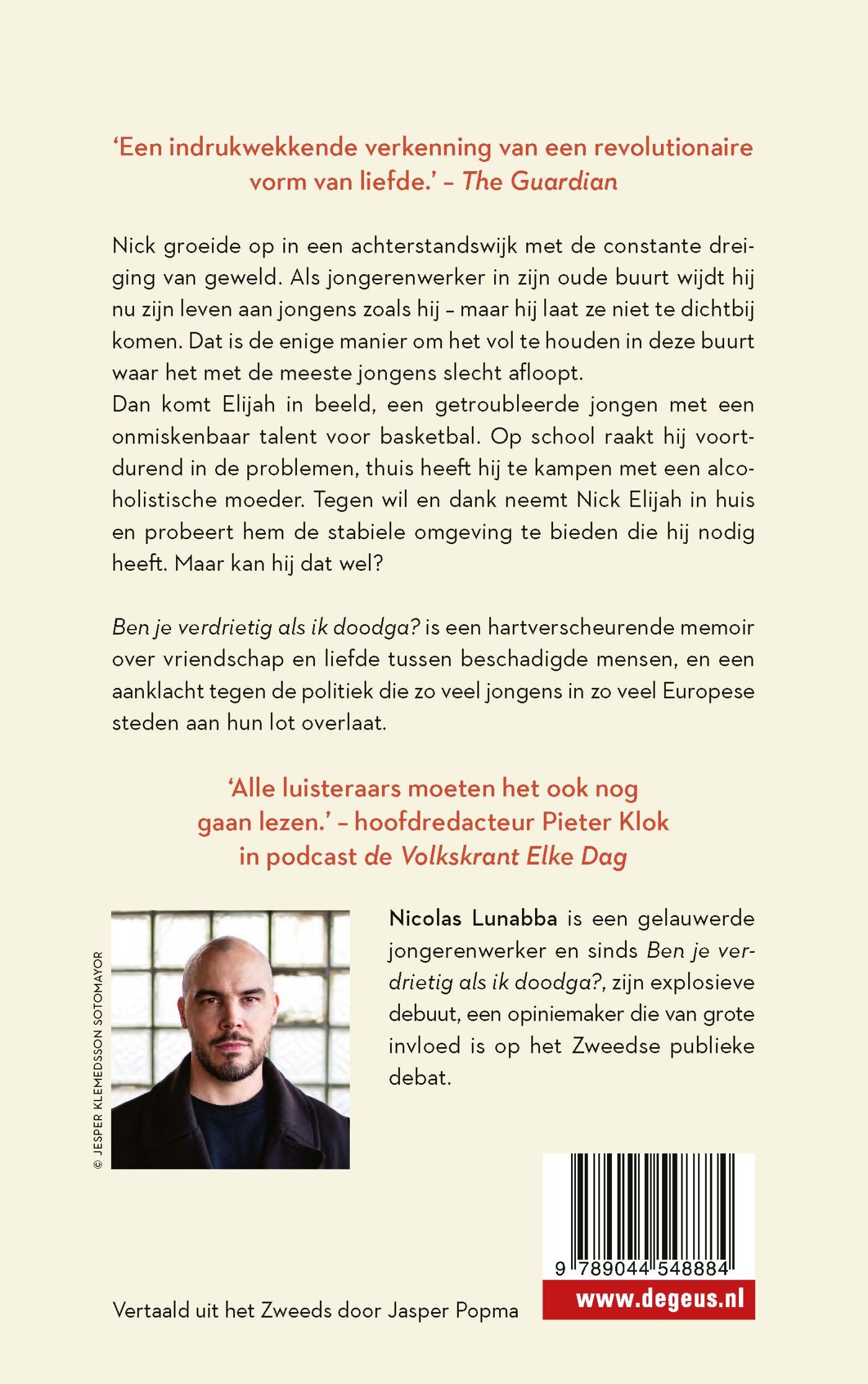 Ben je verdrietig als ik doodga? achterkant
